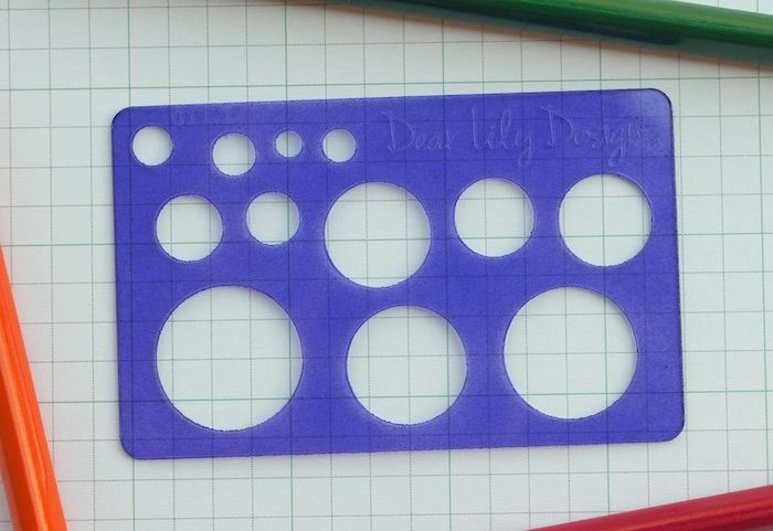 purple circle stencil