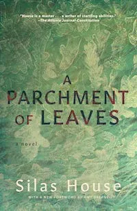 a graphic of the cover of a parchment of leaves