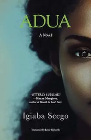A graphic of the cover of Adua by Igiaba Scego