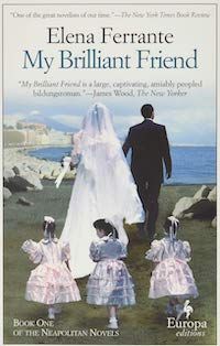 A graphic of the cover of My Brilliant Friend
