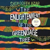 A graphic of the cover of The Enlightenment of the Greengage Tree by Shokoofeh Azar