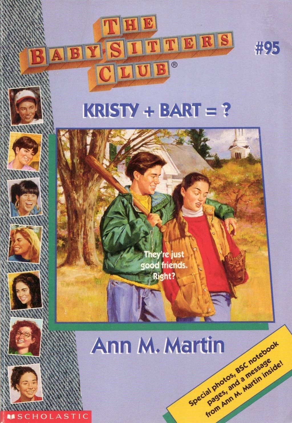 The Baby-Sitters Club: original cover for Kristy + Bart = ?