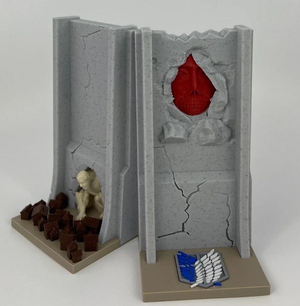 Image of Attack on Titan inspired bookends