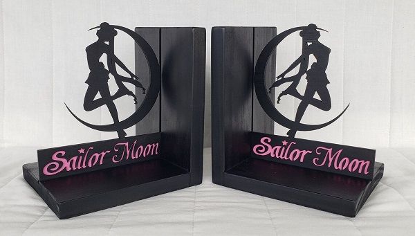 Image of Sailor Moon inspired bookends