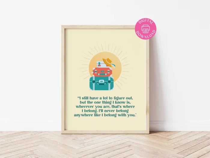 People We Meet on Vacation quote print