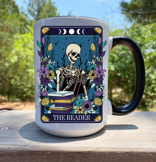 the reader tarot mug