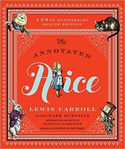 the cover of the 150th anniversary edition of The Annotated Alice