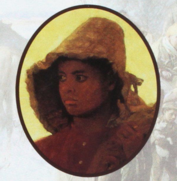 A cropped cover showing a black girl wearing a knit hat.  The image is in a circle frame.