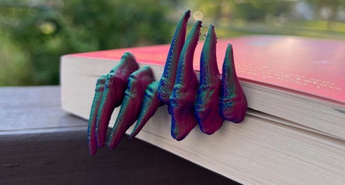 demon hands bookmark