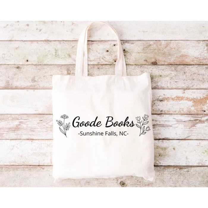 tote bag with the Goode Books logo