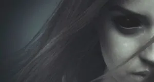 image of a demonic looking girl