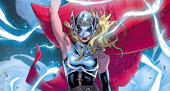 illustration of Jane Foster as mighty thor