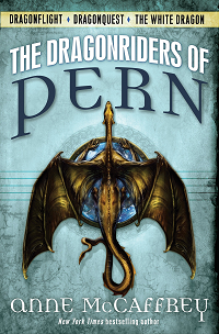 The Dragonriders of Pern by Anne McCaffrey book cover