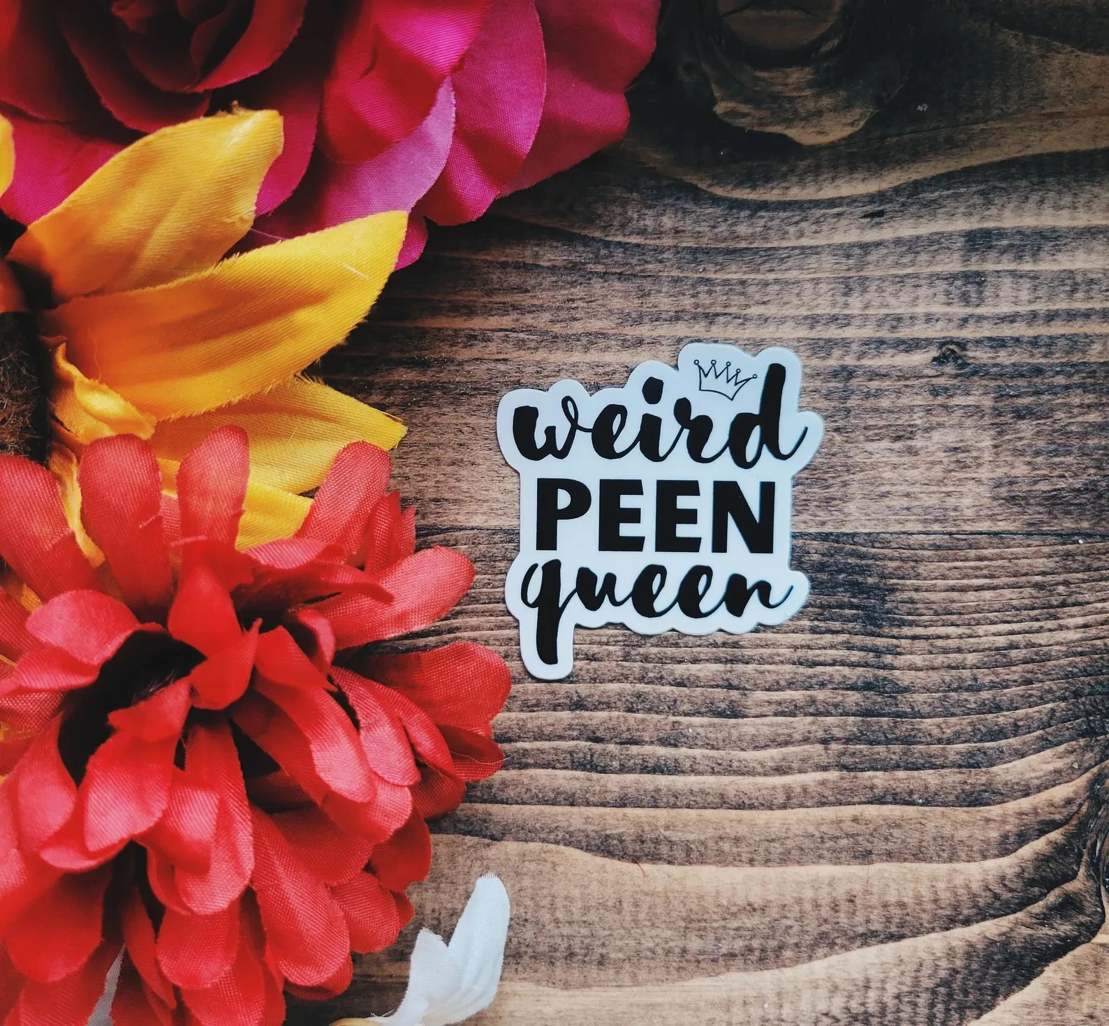 weird peen queen sticker