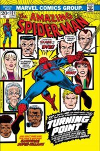cover of The Night Gwen Stacey Died in The Amazing Spider-Man #121 (1973) by Gerry Conway & Gil Kane
