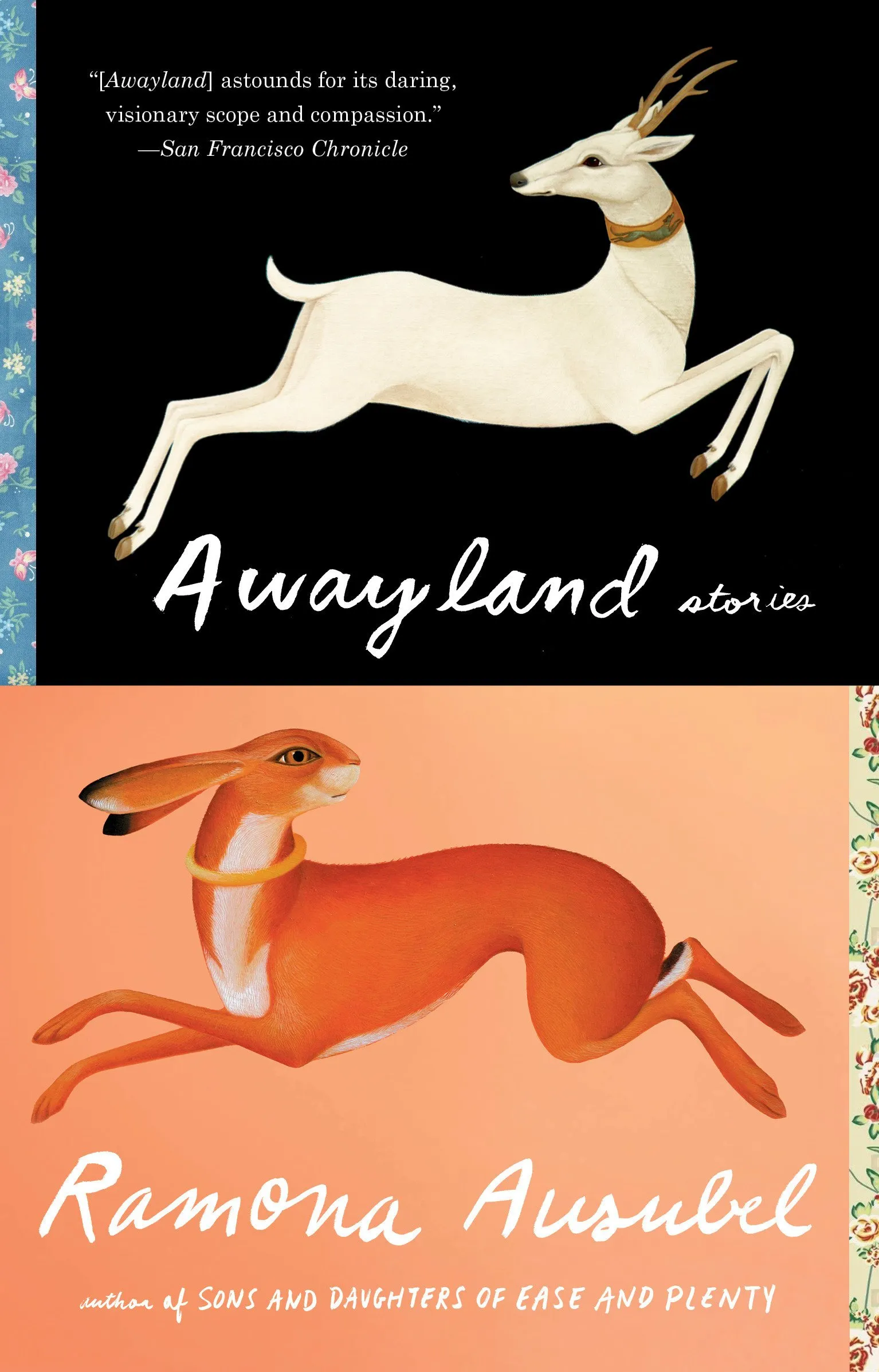 A graphic of the cover of Awayland by Ramona Ausubel