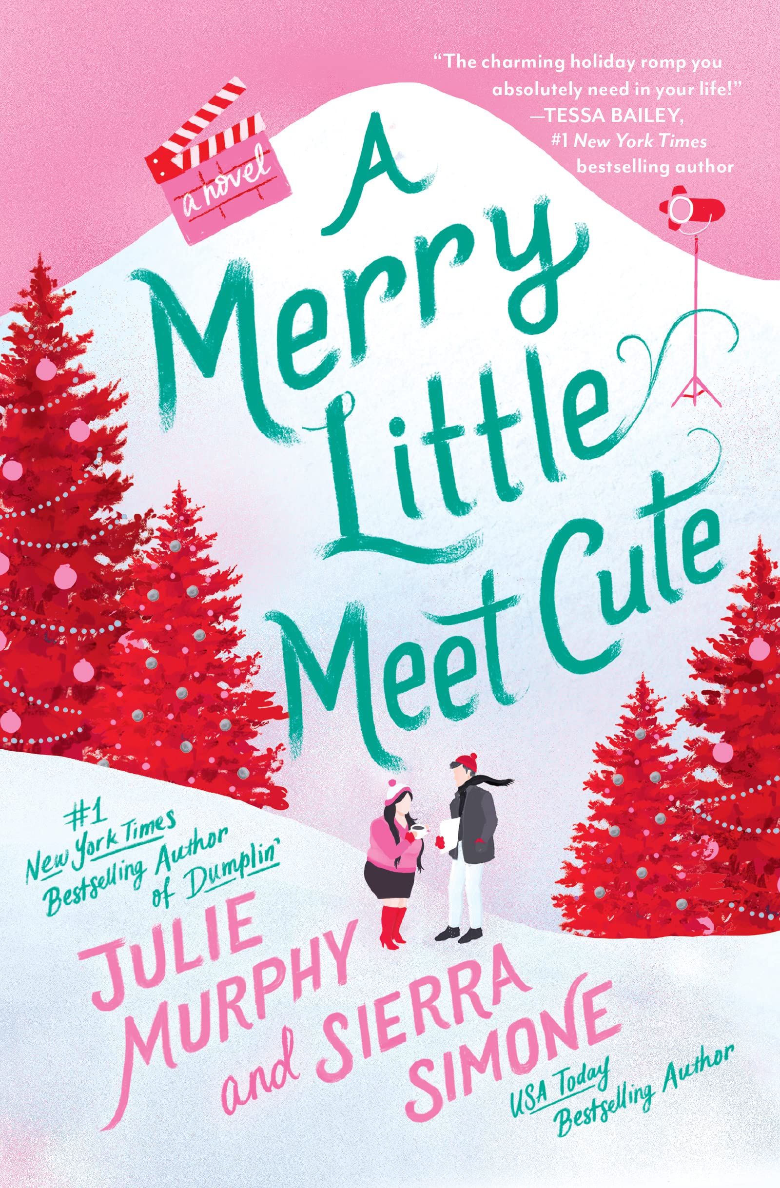 cover of A Merry Little Meet Cute cover by Julie Murphy and Sierra Simone