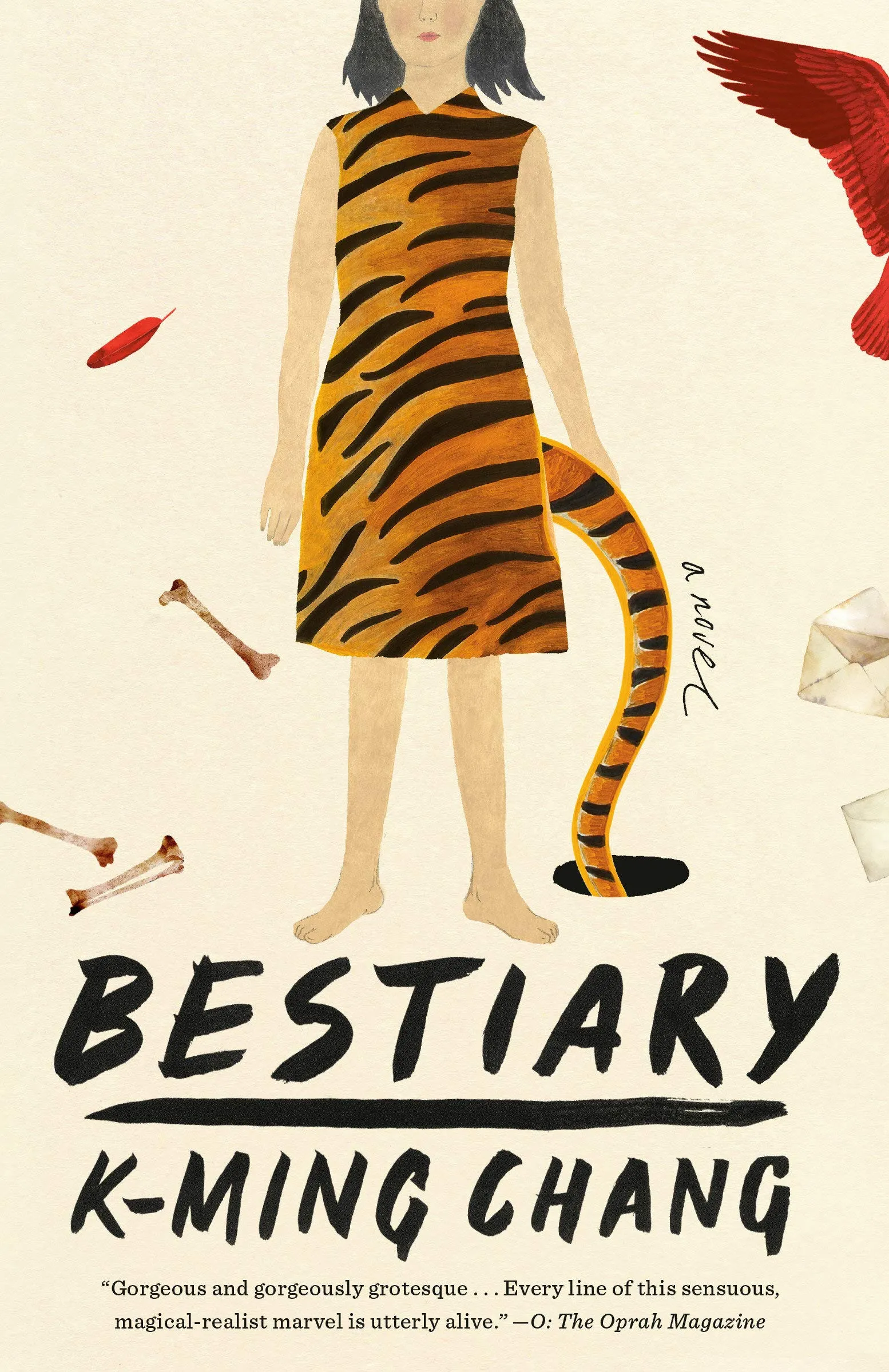 A graphic of the cover of [AOC] Bestiary by K-Ming Chang
