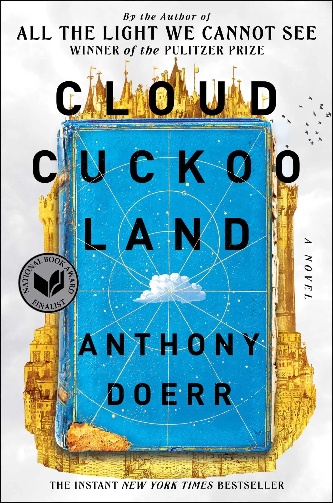 A graphic of the cover of Cloud Cuckoo Land by Anthony Doerr