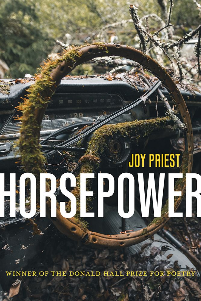 A graphic of the cover of Horsepower by Joy Priest