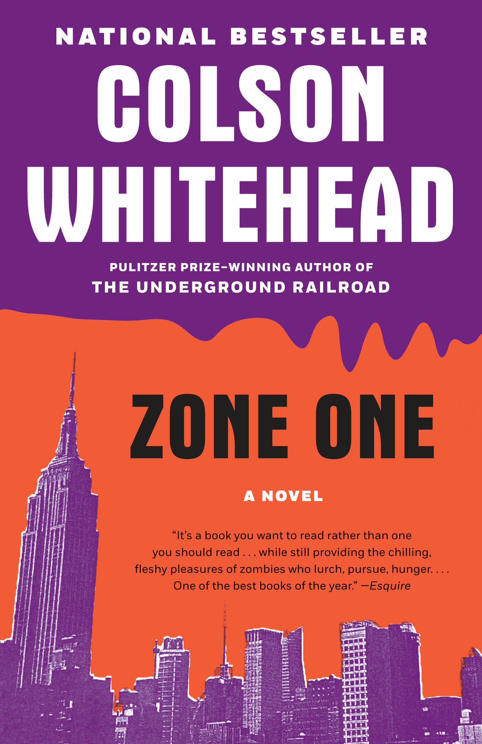 A graphic of the cover of Zone One by Colson Whitehead