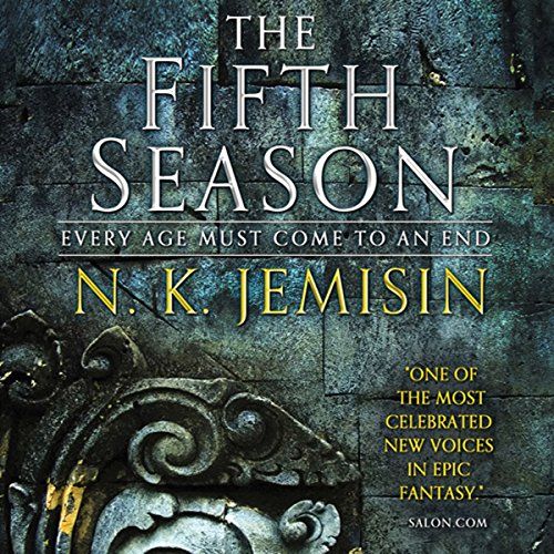 A graphic of the cover of The Fifth Season by NK Jemisin