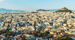 a photo of a Greek city