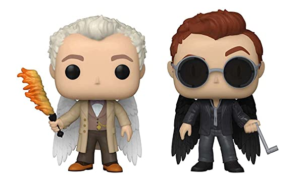 Aziraphale and Crowley Good Omens Funko Pops
