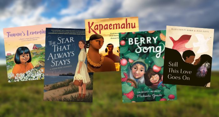collage of five 10 New children’s books by Native American & Indigenous Authors To Read For Native American Heritage Month