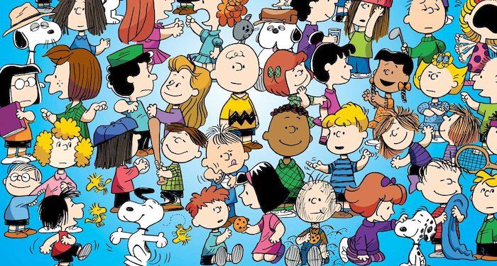 the cropped cover of The Complete Peanuts Family Album