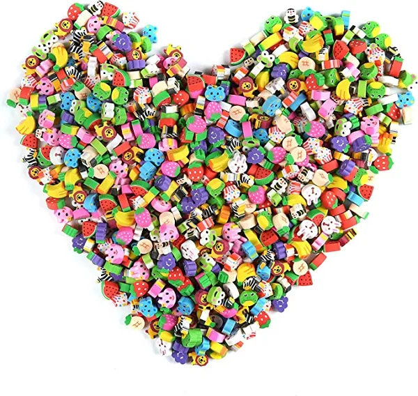 adorable mini erasers