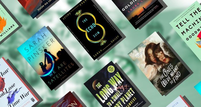 collage of eight+ covers of sci-fi books for readers who don't usually like sci-fi
