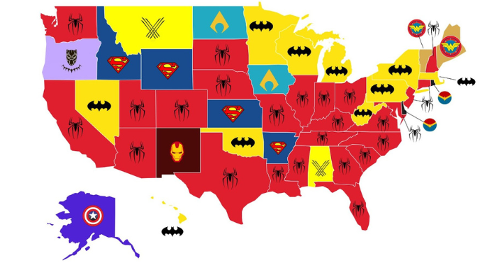 most-popular-comic-book-superhero-by-state