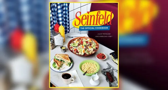 Book cover of SEINFELD: THE OFFICIAL COOKBOOK by Julie Tremaine and Brendan Kirby