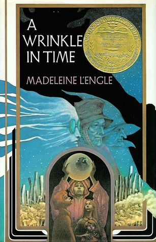 cover of A Wrinkle in Time with people beholding an orb
