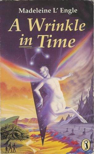 cover of A Wrinkle in Time with rainbow centaur