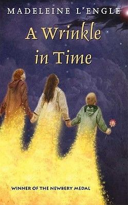 cover of A Wrinkle in Time with kids dissolving into light