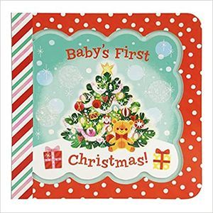 baby's first christmas book cover