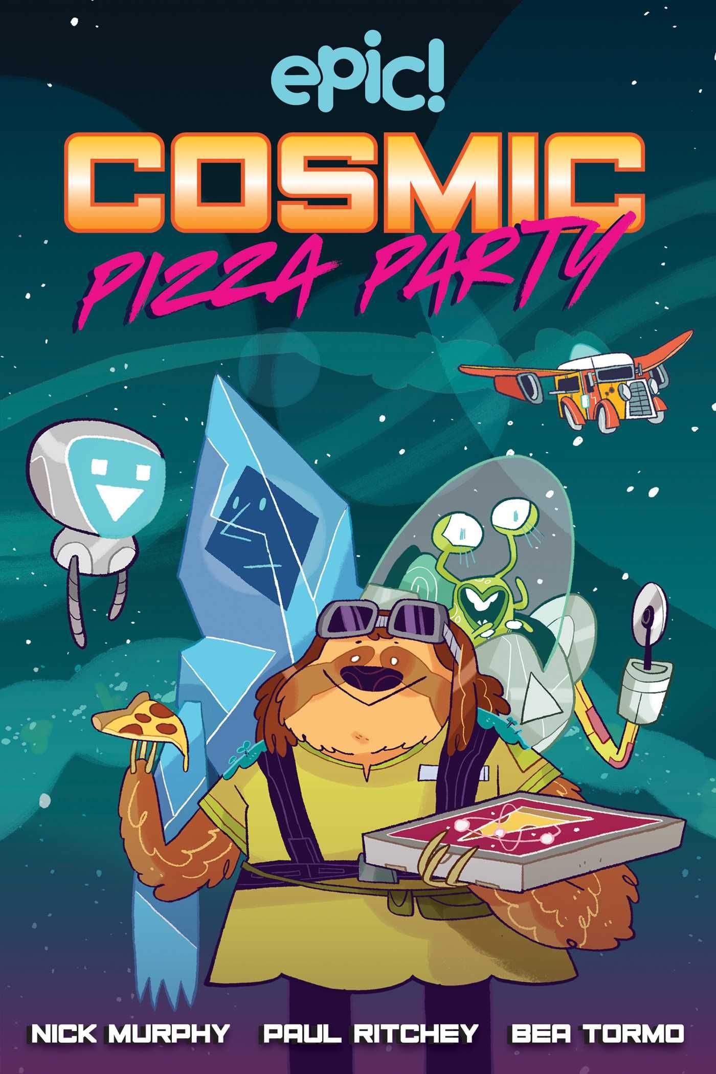 Cosmic Pizza Party Comic Book Cover