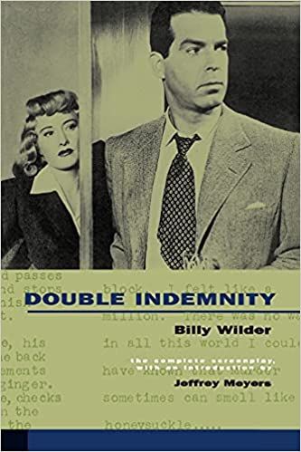 cover of the double indemnity screenplay, with a still from the film