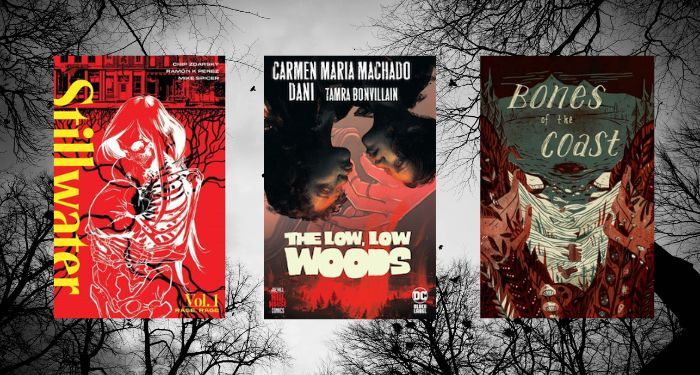 horror comics for halloween cover collage