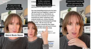 three screencaps from the TikTok included in the post