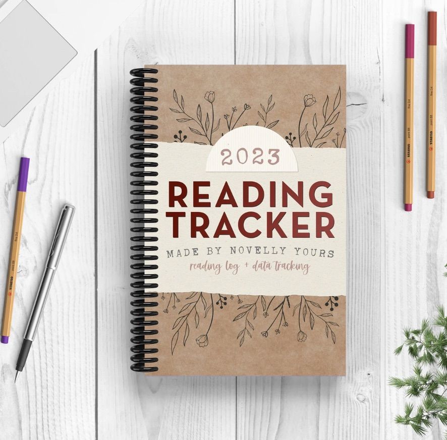 Image of 2023 reading tracker notebook