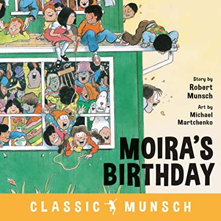 Munsch'un Moira'nın Doğum Günü kitabının kapağı