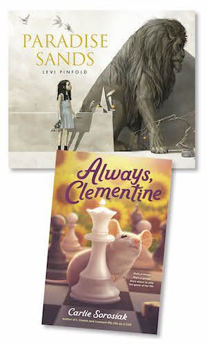 Book covers for Paradise Sands by Levi Pinfold and Always, Clementine by Carlie Sorosiak