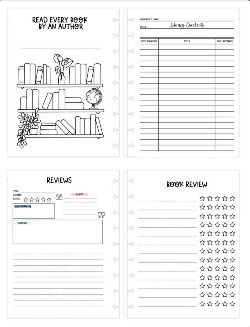 2023 Reading and Book Journal - Planned & Planted