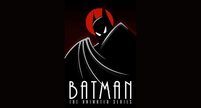 series poster of Batman the Animated Series against a black background