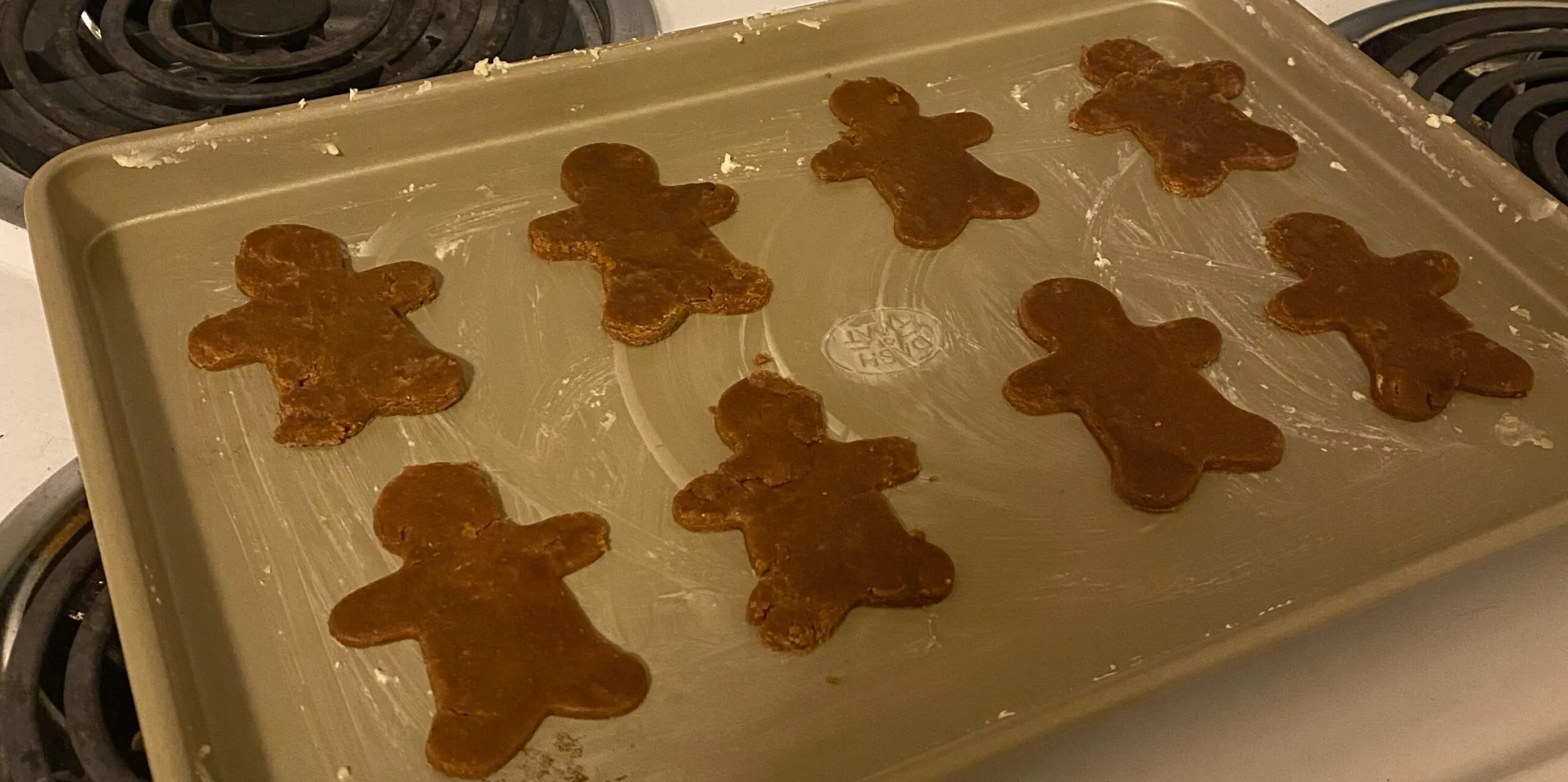 gingerbread men cookies unbaked