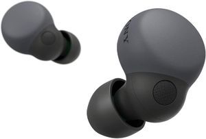 a pair os Sony in-ear headphones on a white background 