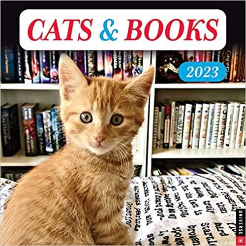 Cats & Books 2023 Wall Calendar